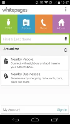 Whitepages android App screenshot 2